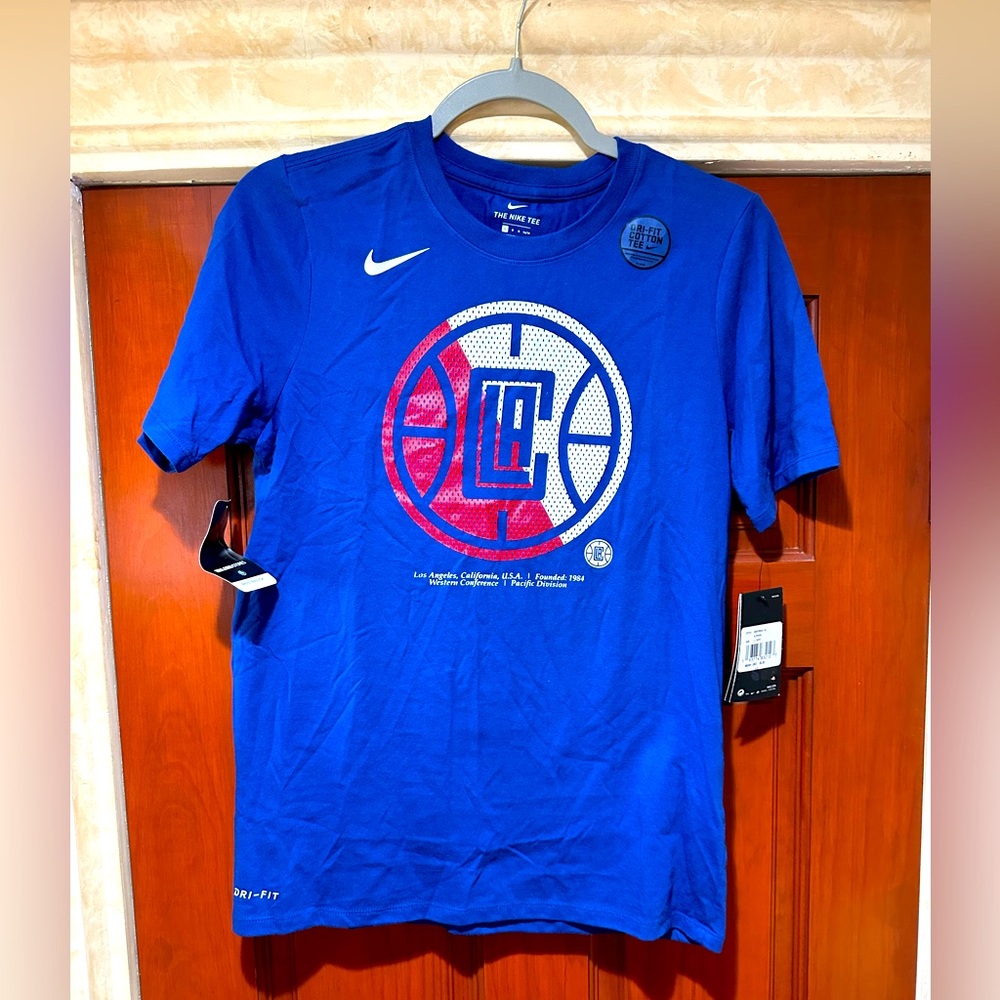 NWT Nike Los Angeles Clippers Split Logo Shirt Size Youth